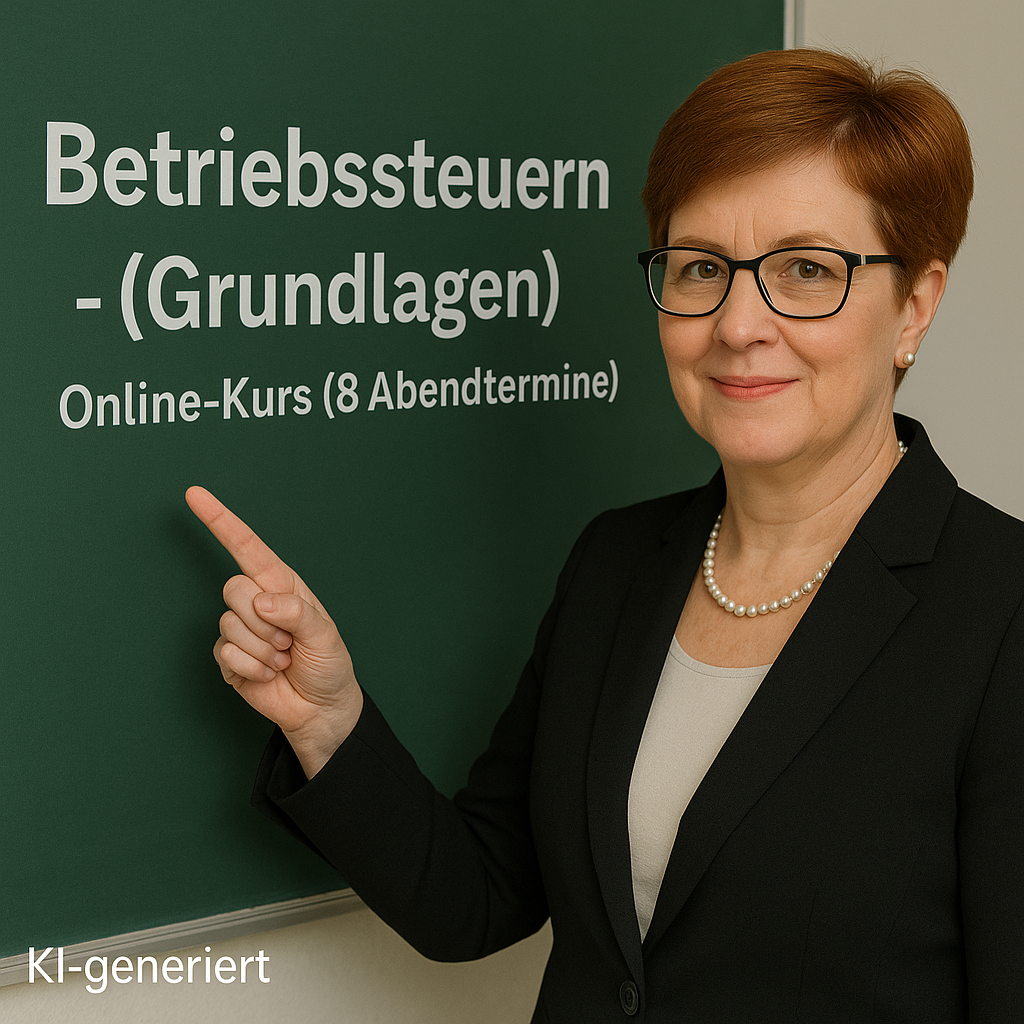 Online Steuerseminar – Einkommensteuer, Umsatzsteuer & Gewerbesteuer | 8-teiliger Intensivkurs im Februar 2026 (8 Termine per 16:30-19 Uhr)