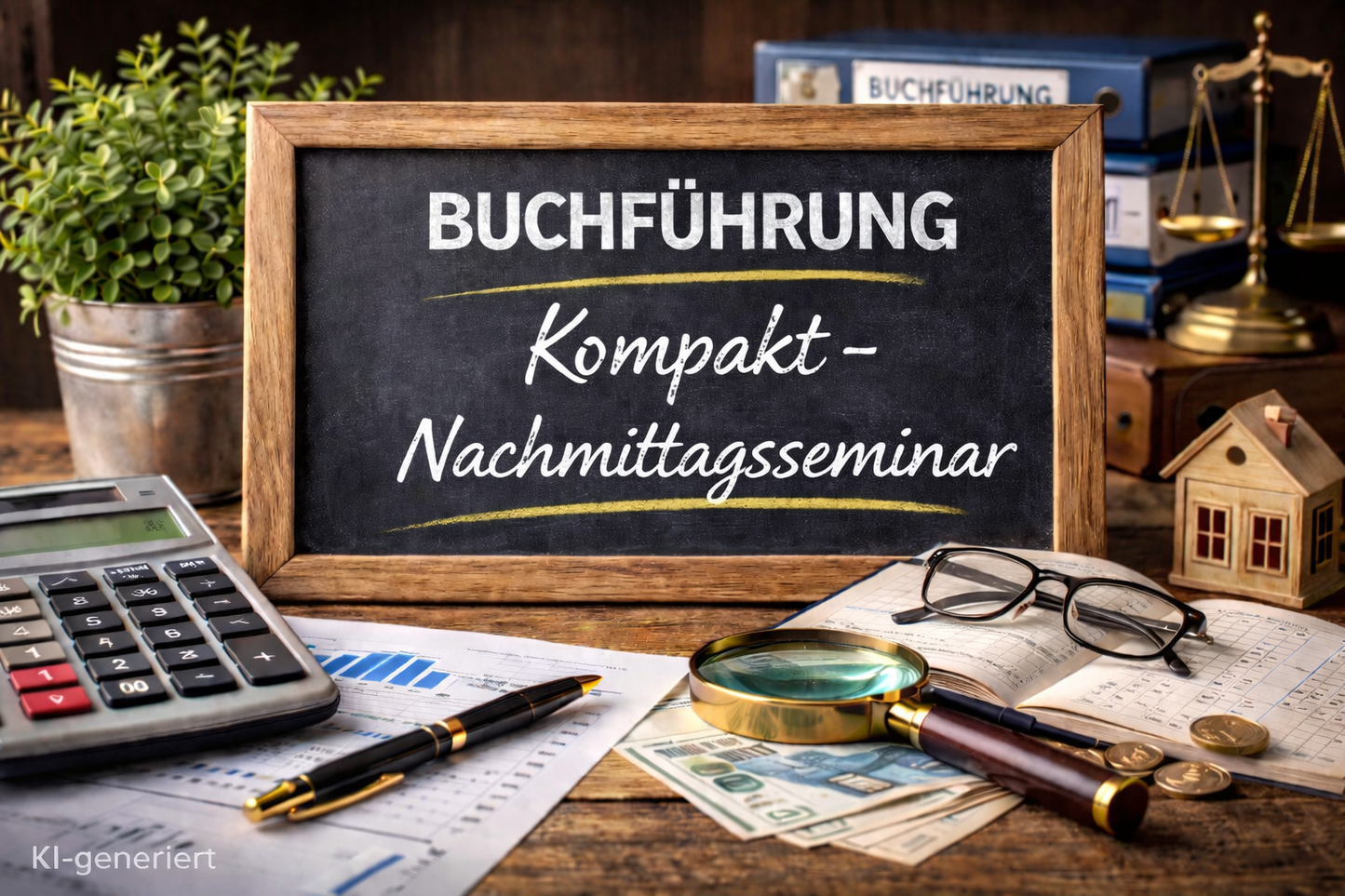 Buchführung kompakt – Online-Kurs ab 03.03.2026! (8 Termine per 13:30-16:15 Uhr) - Karin Nickenig - Seminare Rechnungswesen und Steuern