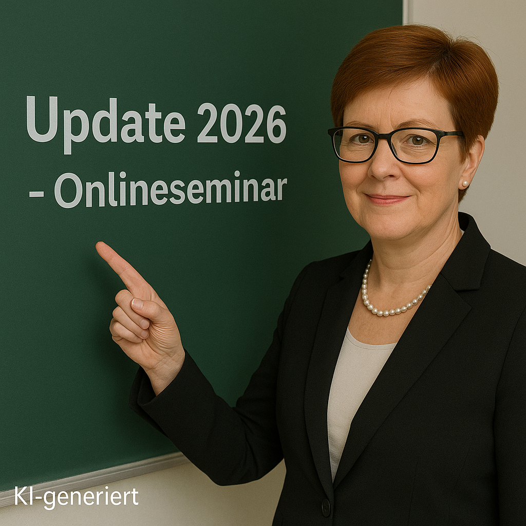 Update 2026: Buchführung, Personal & Steuer – Live-Online-Seminar am 23.01.2026
