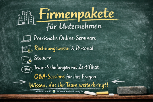4. Firmenpaket „Intensiv: Buchführung & Bilanz“ - Online-Seminar