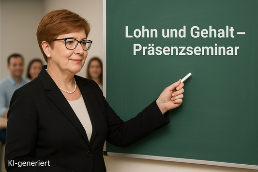 Lohn und Gehalt (Grundlagen) (Dauer: 6 Stunden) - Präsenz-Seminar am 28.01.2026 (9-16 Uhr) in Frankfurt am Main