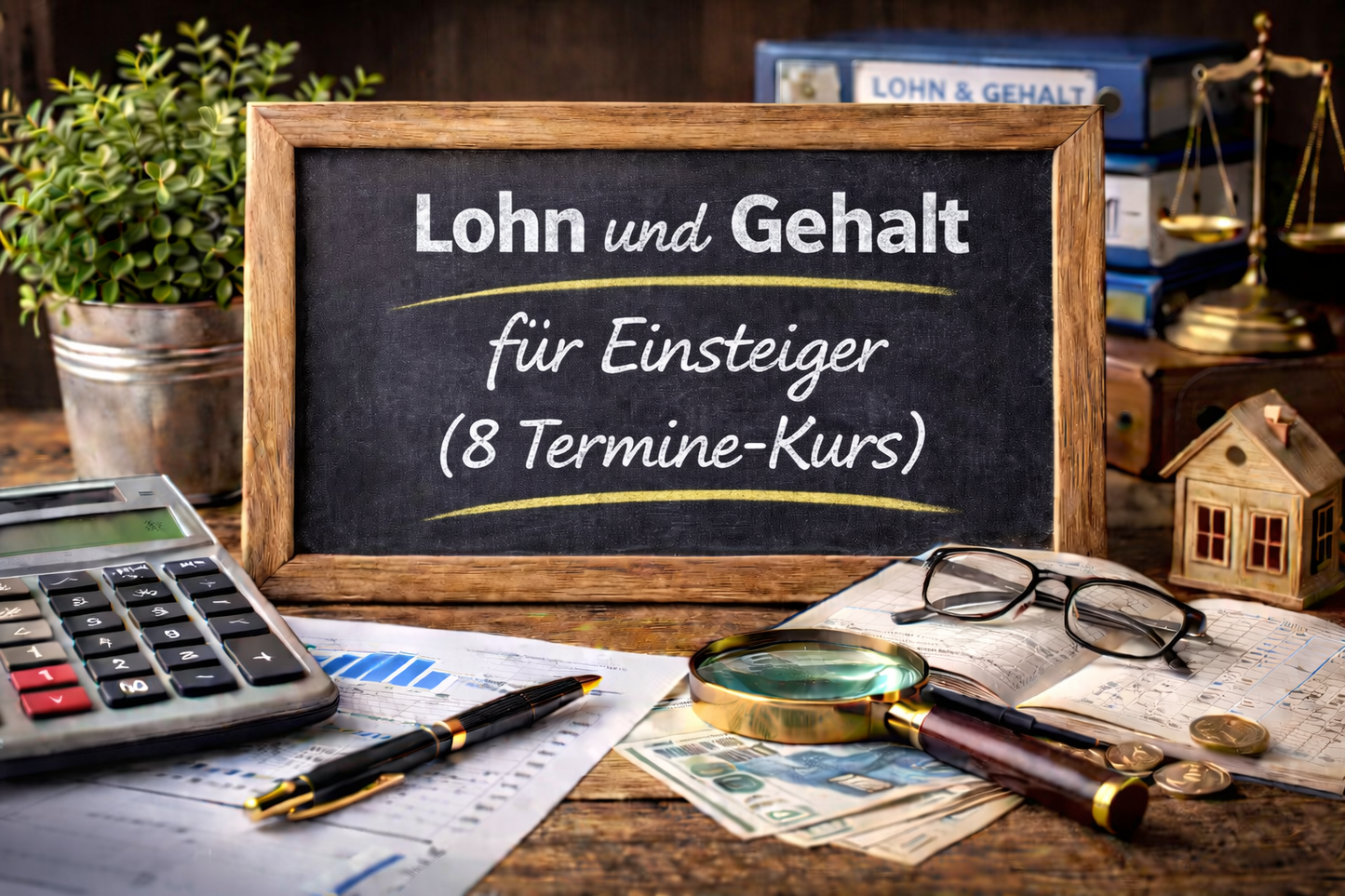 Lohn und Gehalt für Einsteiger – Live-Online-Kurs ab 06.04.2026! (8 Termine per 13:30-16:15 Uhr) - Karin Nickenig - Seminare Rechnungswesen und Steuern